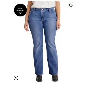 Levi's 415 Relaxed Bootcut Jeans Women's 16W Medium Wash Stretch Denim Classic